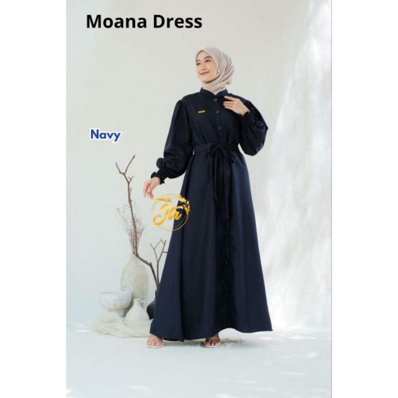 Moana Dress Gamis Polos Terbaru