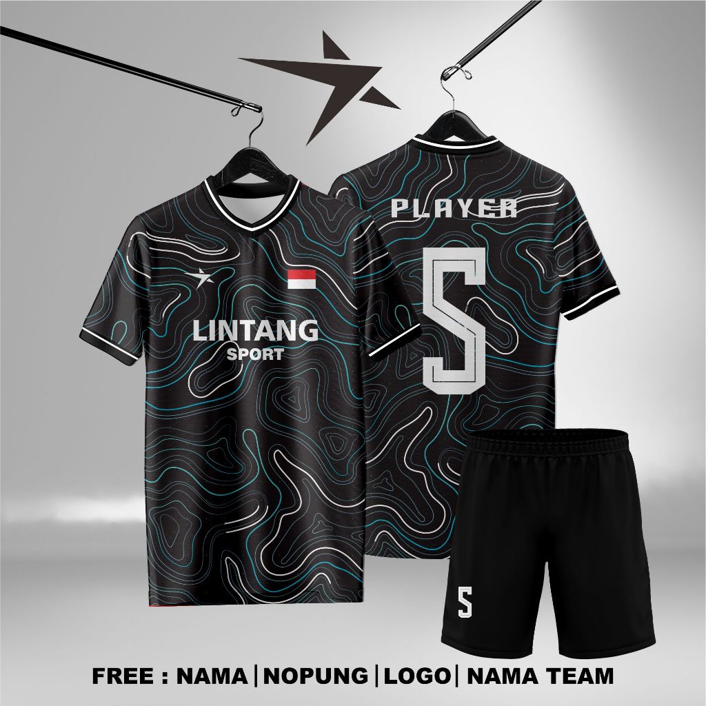 Jersey Bola Full Print Sublim Premium Kaos Futsal Volly Custom Team