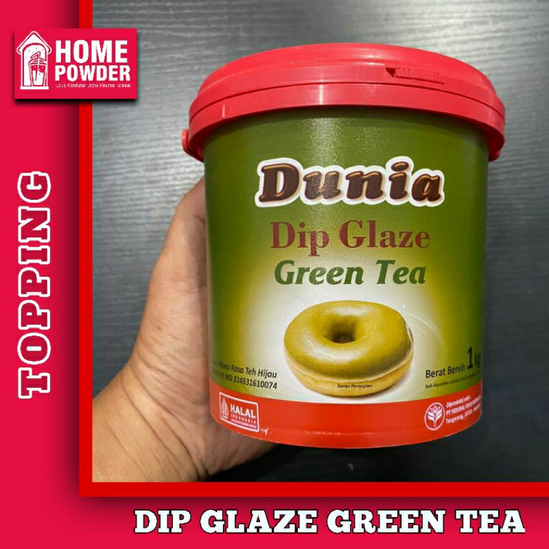 

Topping Selai Sauce DUNIA DIP GLAZE GREEN TEA 1 KG