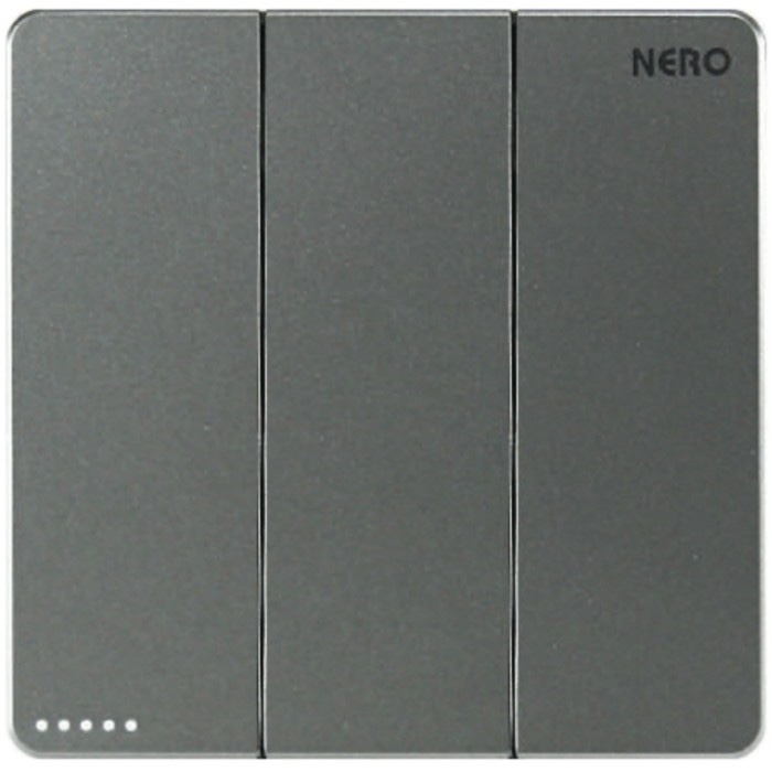 STOP KONTAK SAKLAR TUNGGAL GANDA TRIPLE NERO CASA GREY SERI ENGKEL IB DUS NERO
