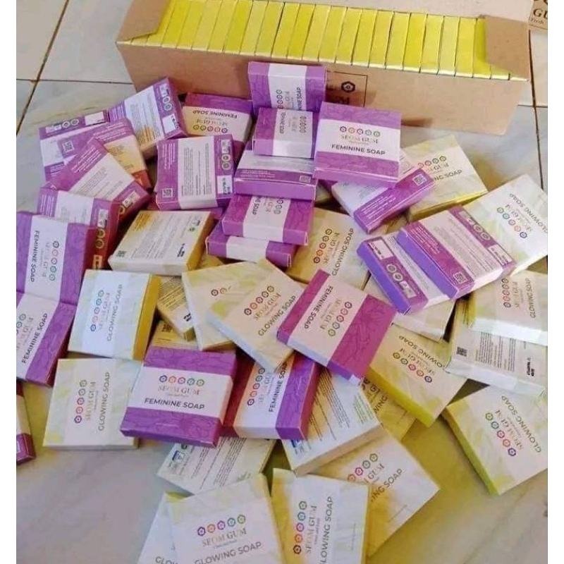 Sabun seom gum Original Sabun Glowing sabun jerawat Feminine soap sabun gatal keputihan