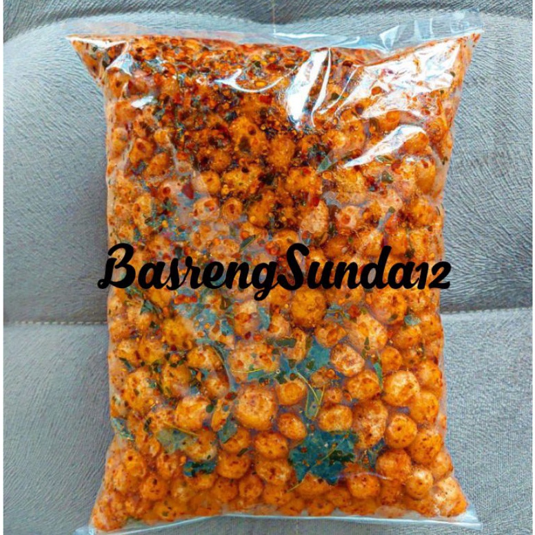 

Serb4 Murah (PROMO PRODUK BARU) Cimol Kering Crispy Pedas daun jeruk Netto 1000 gram Stock Terupdate