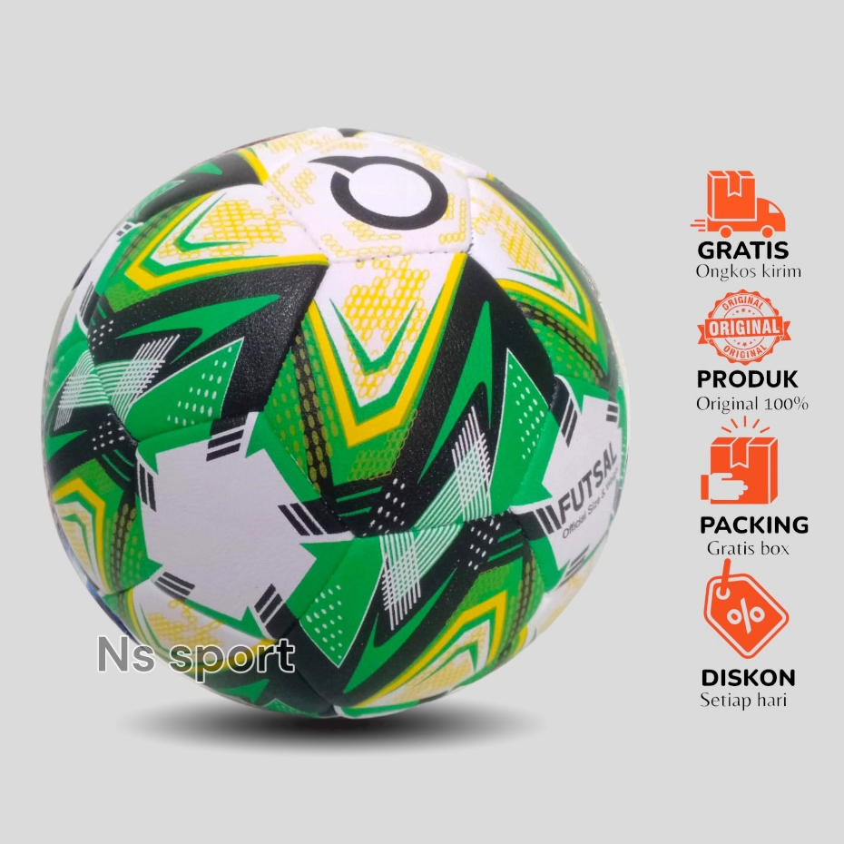 Bola futsal size 4 ortuseuight original jahit bola kaki ortus ori premium