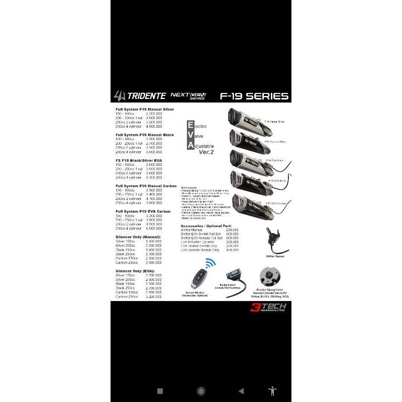 TRIDENTE F19 THUNDERHAWK CARBON