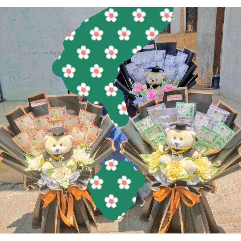 buket bucket boneka money mainan kado unik