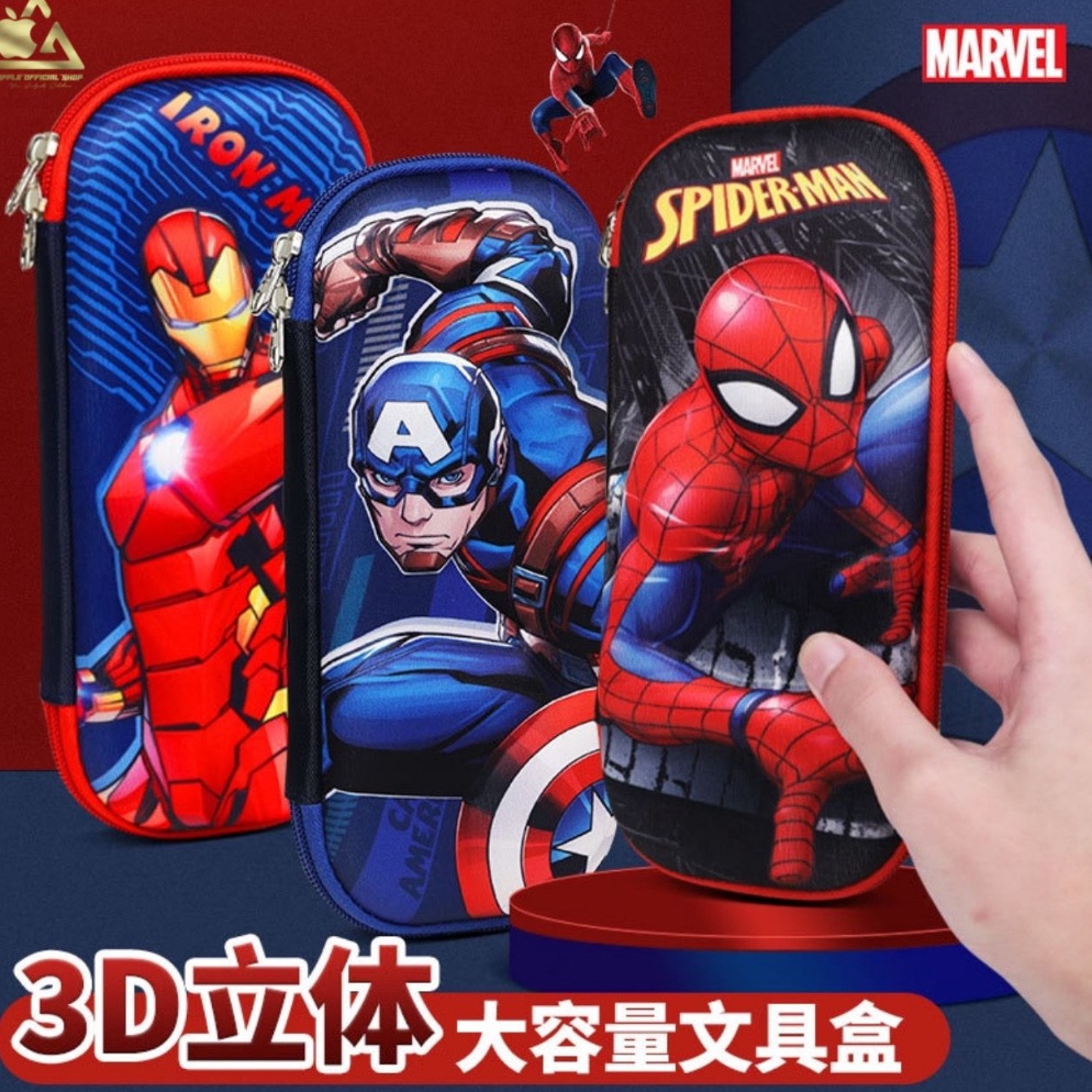 

is.. Kotak Pensil Anak Eva 3D Timbul Super Hero Marvel Spiderman Iron Man Captain America Disney Perempuan Cowok Cewek Tempat Pencil Case Box 4D Keren Kartun Souvenir Gift Hadiah Ultah Ulang Tahun JHJ