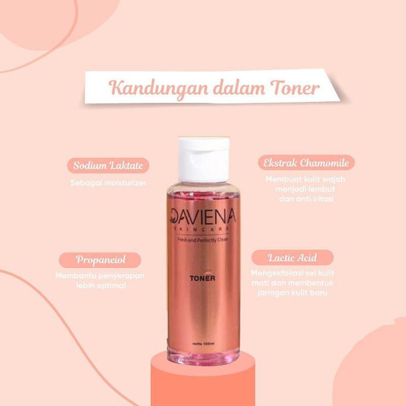 Daviena skincare Toner glowing daviena