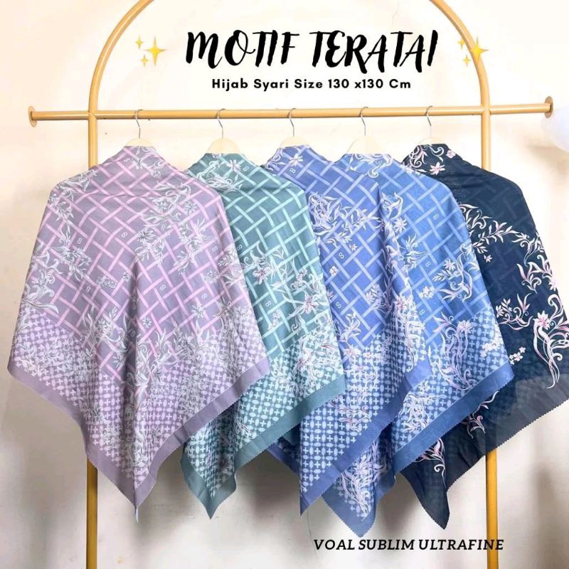 Jilbab Motif Teratai / Jilbab Motif Syar'i