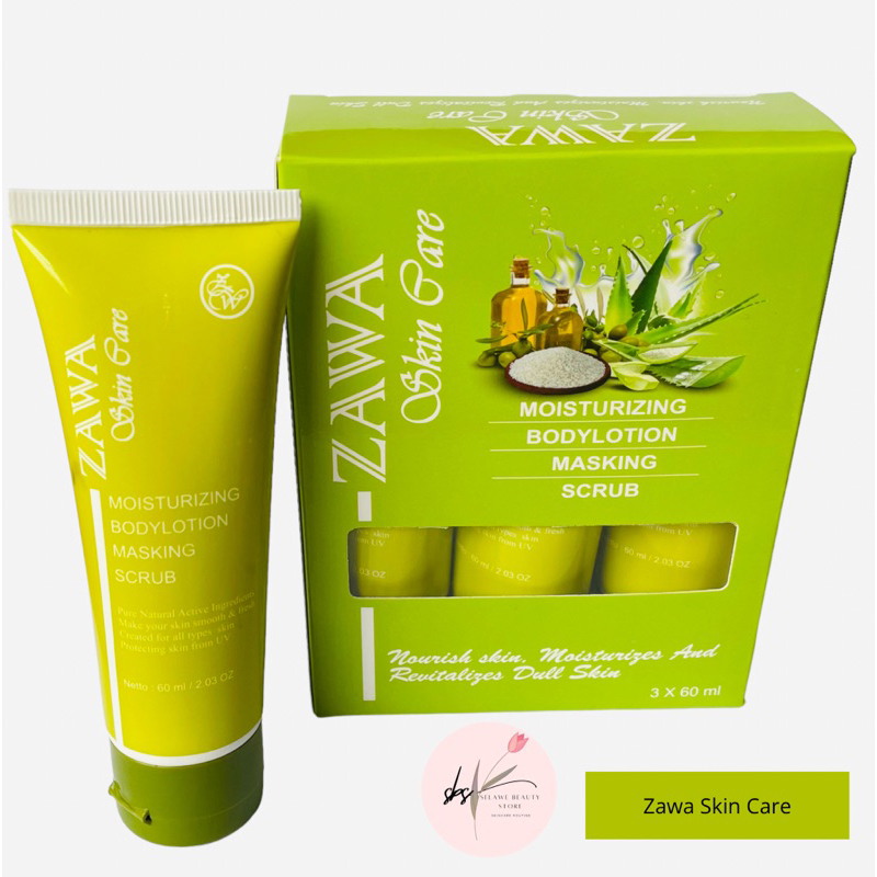 Zawa Skin Care Beauty BPOM Original 3 Pcs + Box
