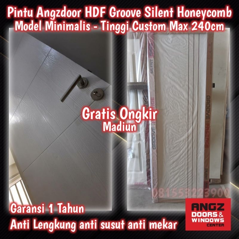 Pintu Angzdoor HDF Groove HoneyComb - Kuat & Elegan - Gratis Ongkir Madiun