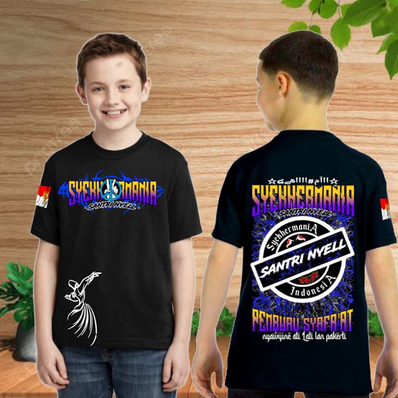kaos sholawat syekhermania anak-anak murah kualitas premium