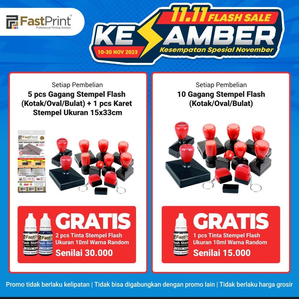 

[INR76] Karet Spon/Busa Stempel Flash Warna 15 x 33 CM 67