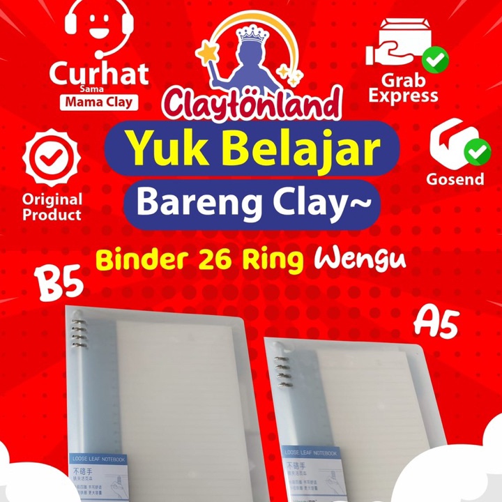 

Temukan Kesempurnaan dalam Diskon Kami! Binder Wengu A5 B5 Ring Besi Polos Bening Transparant / Map Binder Note B-1028 A5 Dan B5 Isi 60 Lembar Bahan Tebal ㅰ