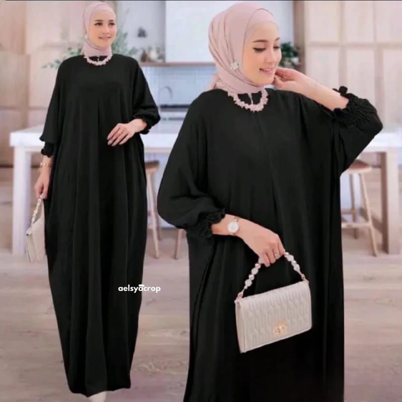 Kaftan Polos premium. Kaftan polos jumbo. Kaftan Busui