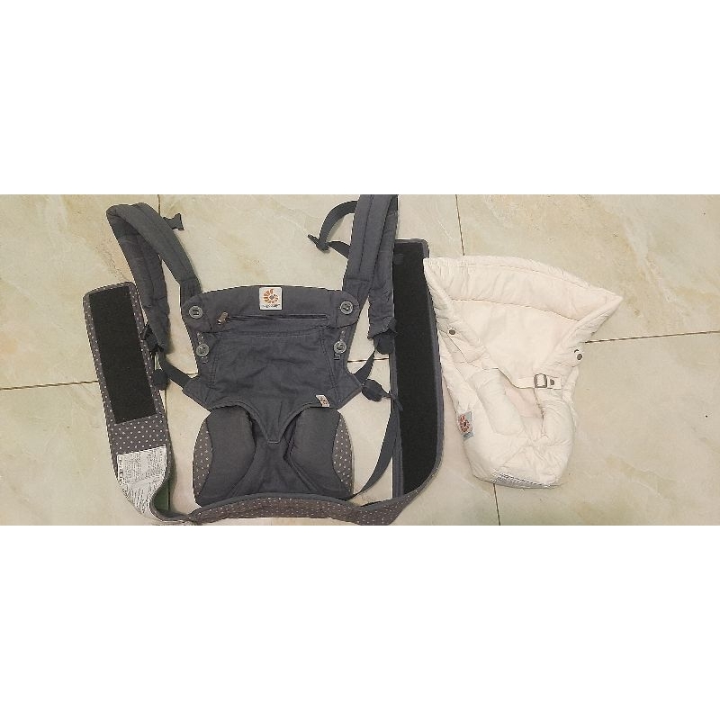 ergobaby 360 dusty blue + infant insert