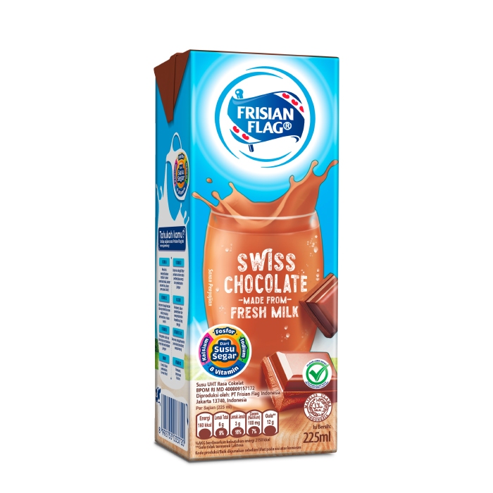 

Susu Frisian Flag swiss chocolate 225 ml