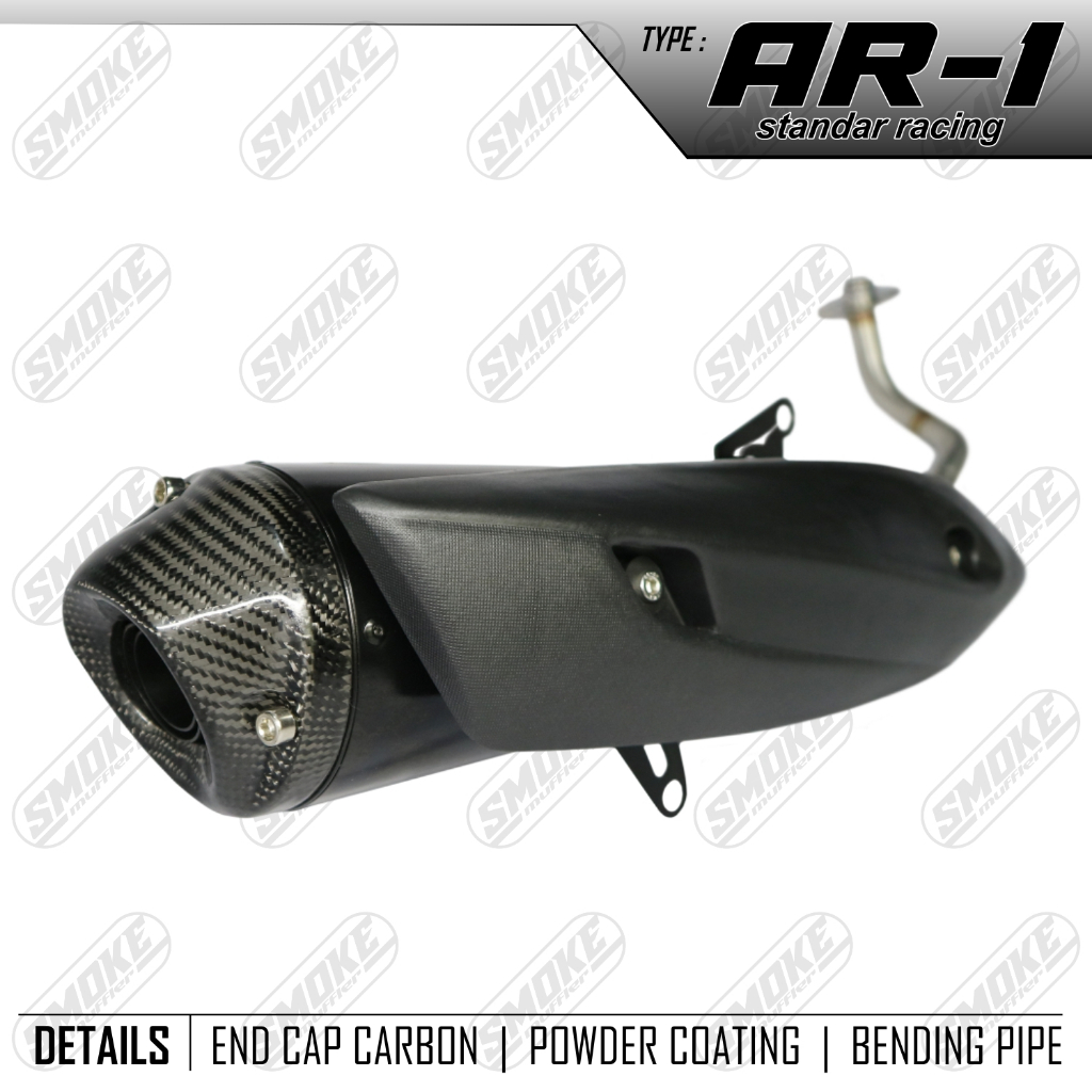 knalpot Yamaha nmax155,Knalpot yamaha aerox 155 standar racing original smokemuffler