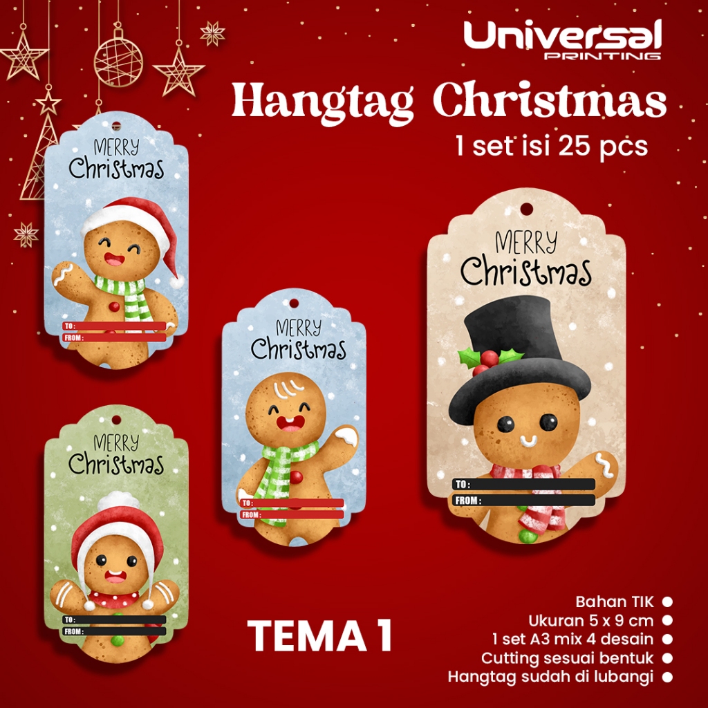 

Hangtag Natal - Tag Christmas - hang tag New Year