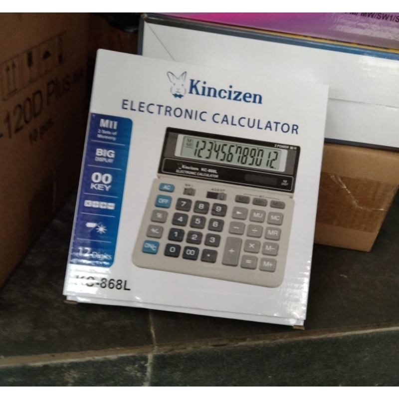 

KINCIZEN KALKULATOR KC 868L KALKULATOR MEJA 12 DIGIT