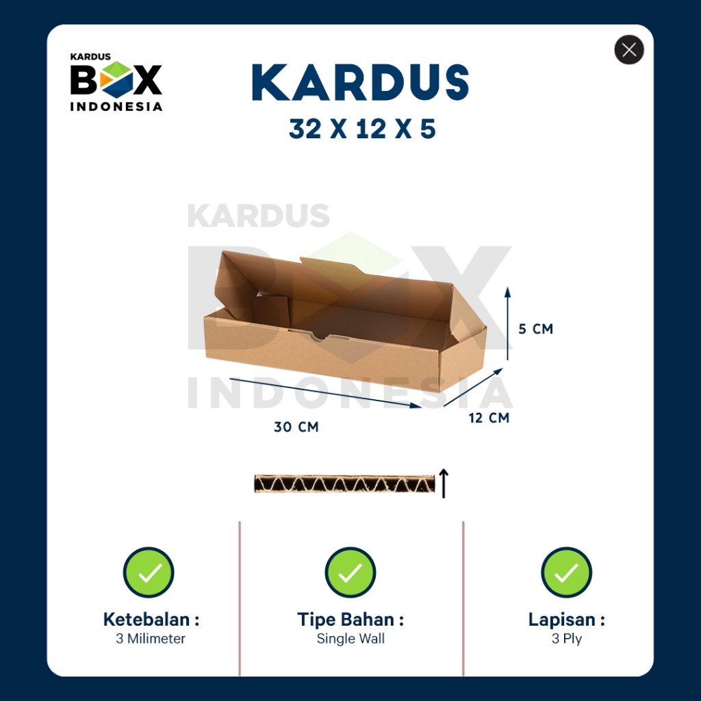 

Kardus Makanan Box Diecut Pizza Polos 32 X 12 X 5 cm