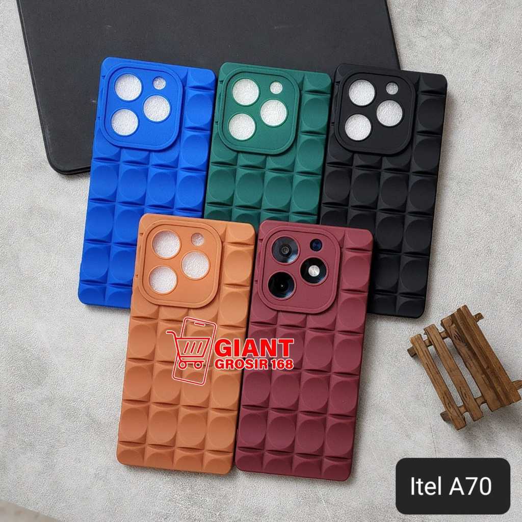 Case Itel A70 Softcase 3D Motif Finger Case Itel A70