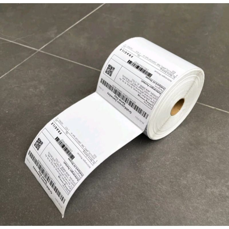 

LABEL STICKER THERMAL 100 X 150 BARCODE 100X150 UKURAN A6