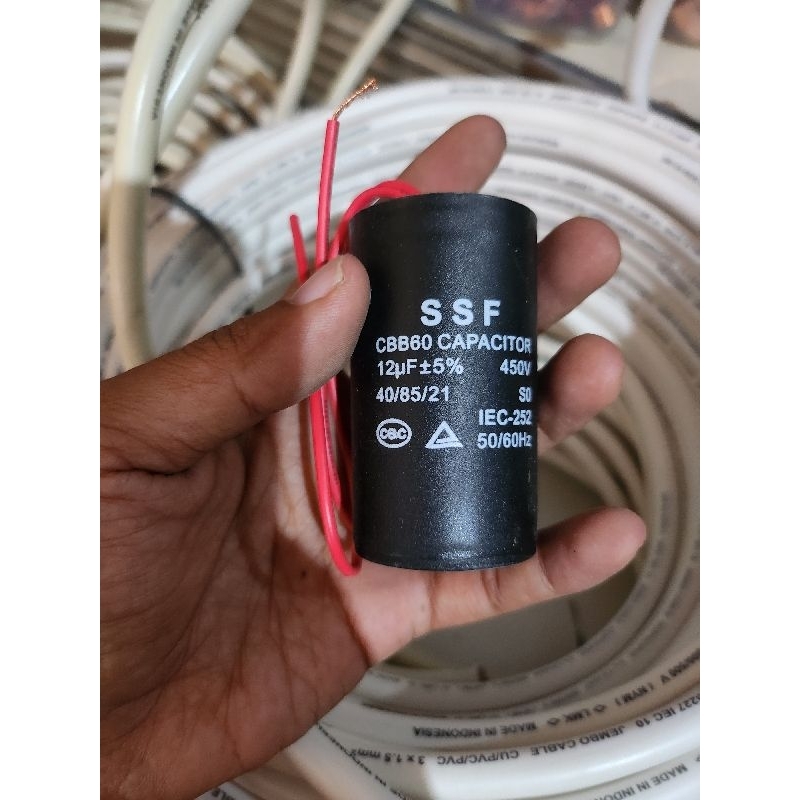 Kapasitor mesin cuci 12uf