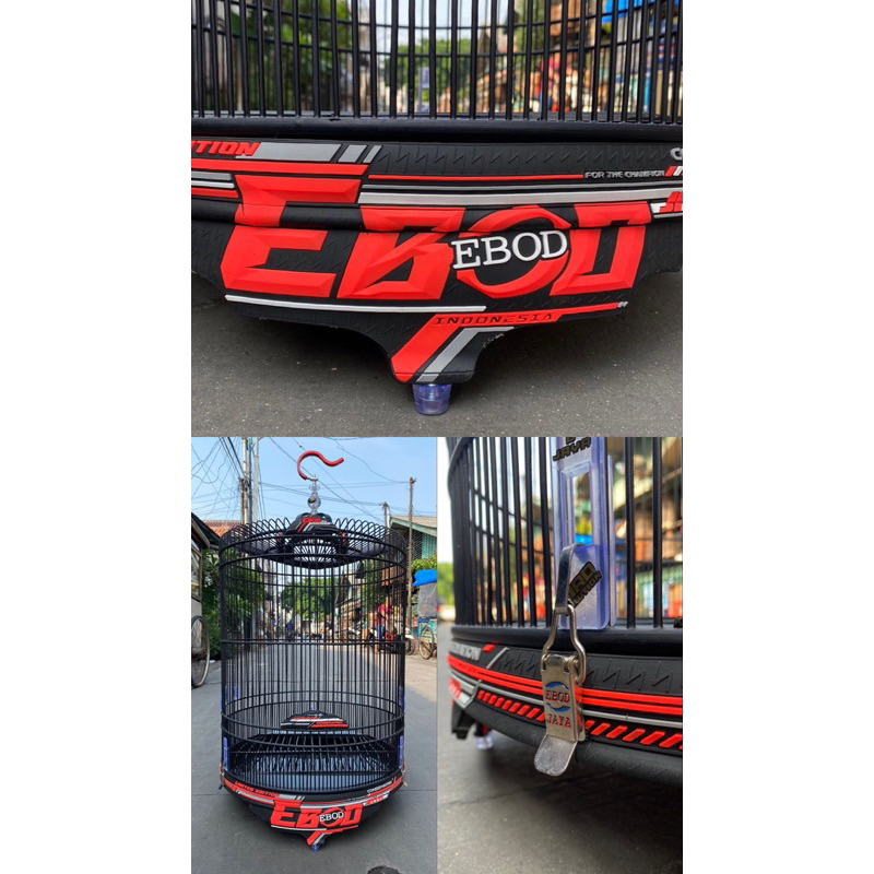 SANGKAR KANDANG MURAI EBOD JAYA 3D Carbon no.2