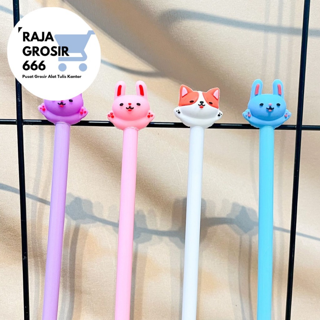 

PULPEN GEL ANJING KUCING KELINCI PGK-1076 PULPEN BOLPEN ALAT TULIS KANTOR AESTHETIC KOREA COD 1 PCS 4 PCS 8 PCS LUCU IMUT
