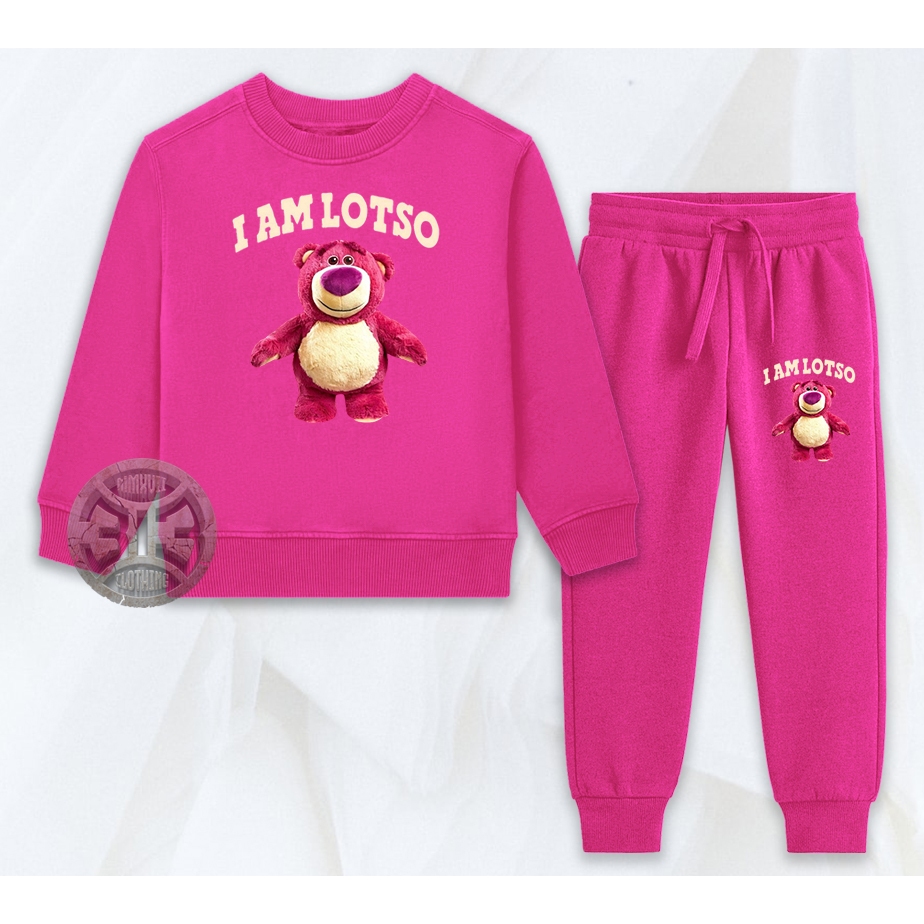 Setelan Anak Lotso Toy story 3 Jogger Jaket Sweater Anak Lotso Bear