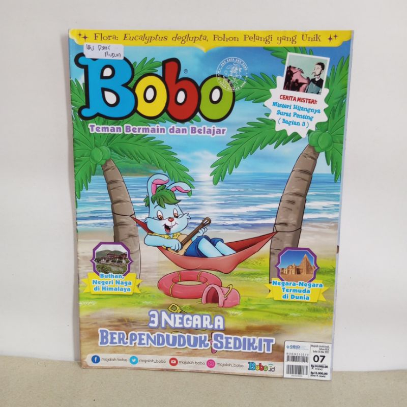 Majalah bobo no 7 edisi 20 mei 2021