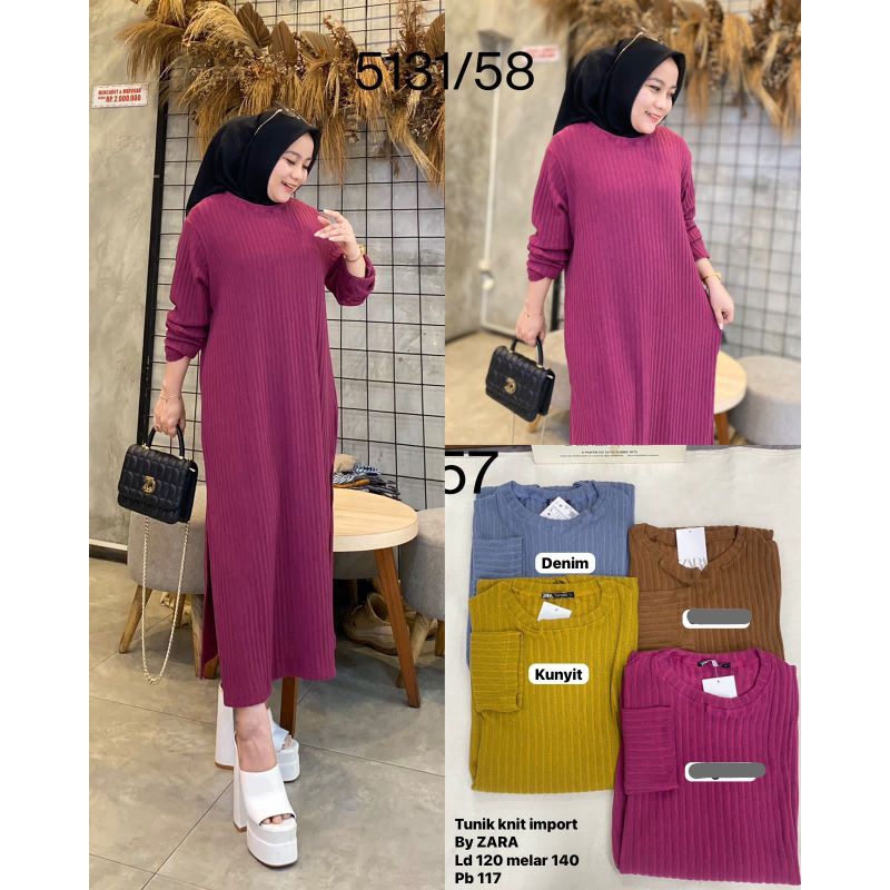 Tunik Knit By Zara 1319✨