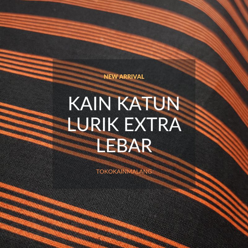 KAIN KATUN LURIK MOTIF GARIS EXTRA LEBAR (HARGA PER 0.5 METER)