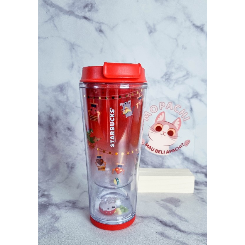 Starbucks Tumbler 12Oz Red Hedgehog Water Ball 11113080