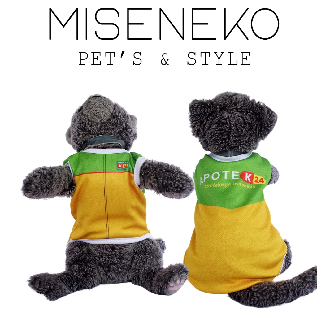 Baju Kucing Lucu Murah Motif Apotek K24 Cowo Cewe Jantan Betina Aksesoris Hewan Kecil