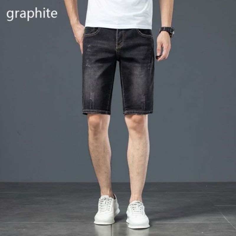 Celana Jeans Pendek graphite pria import premium high quality 02131