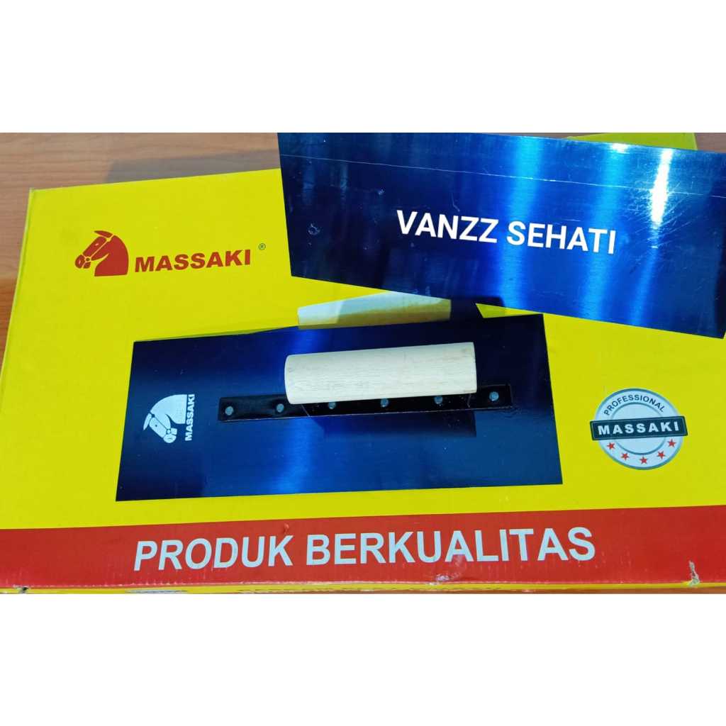 RASKAM BESI MASSAKI / RASKAM PLAT GAGANG KAYU 28CM / RASKAM TEBAL