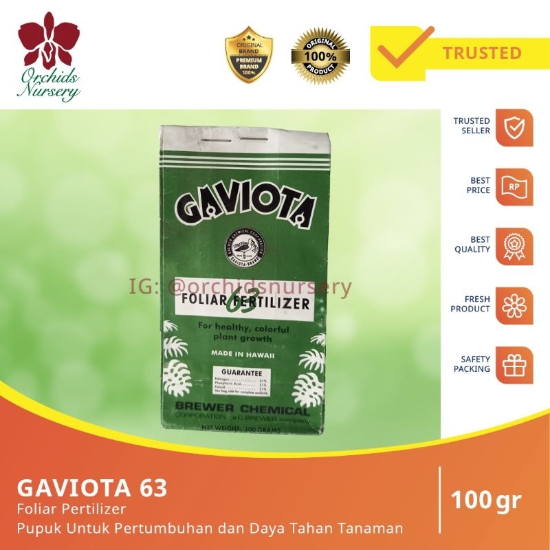 Pupuk Gaviota 63 (100gr)