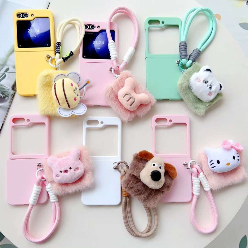 NEW Cute Casing Pastel Colour Pink White Tosca Case Hello Kitty Minnie Mouse Pig Piggy Honey Bee Leb