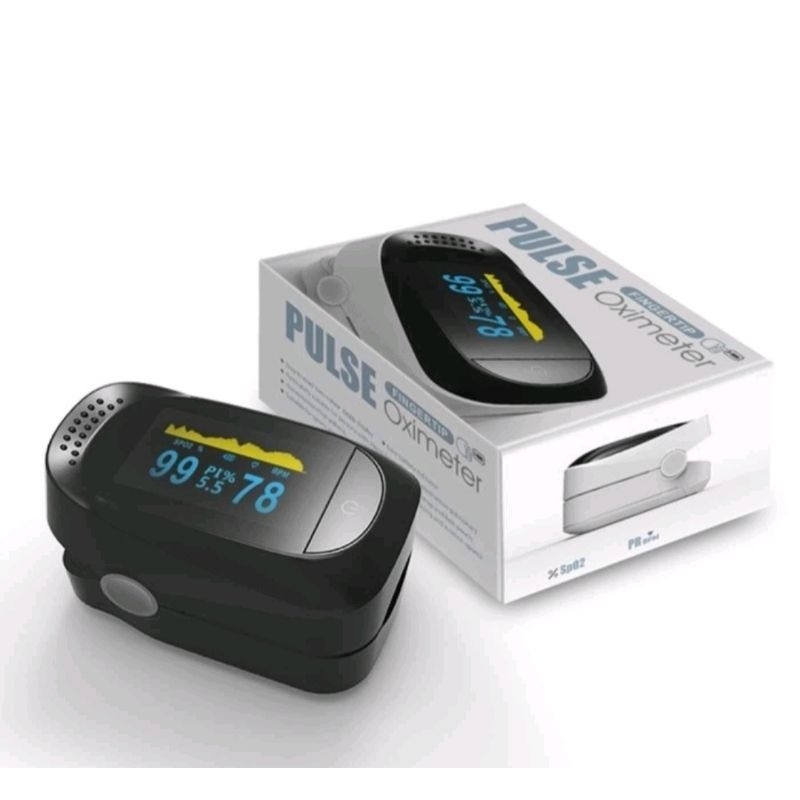 Pulse oximeter A2 / Pulse Oxymeter plus Baterai / Saturasi Oksigen