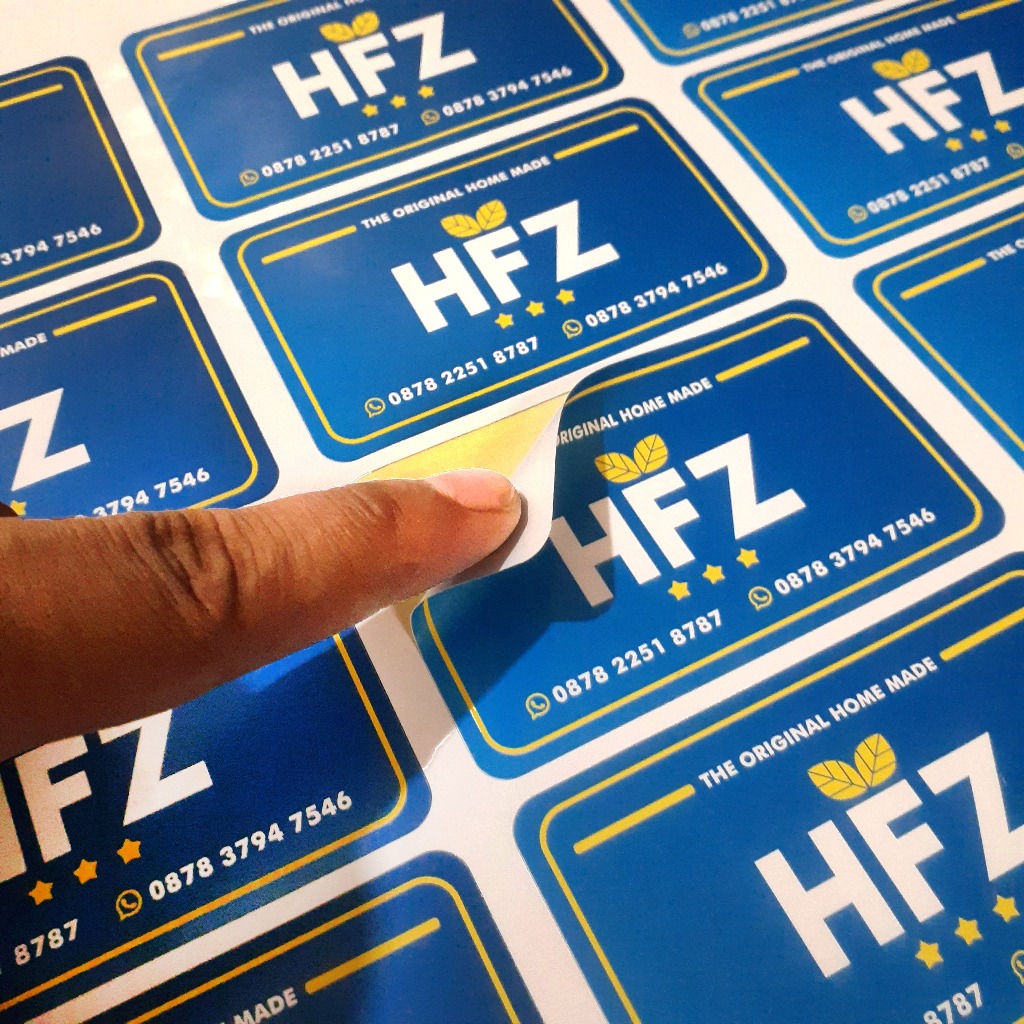 

Cetak Cutting Stiker Label Custom Kiss Cut A3+