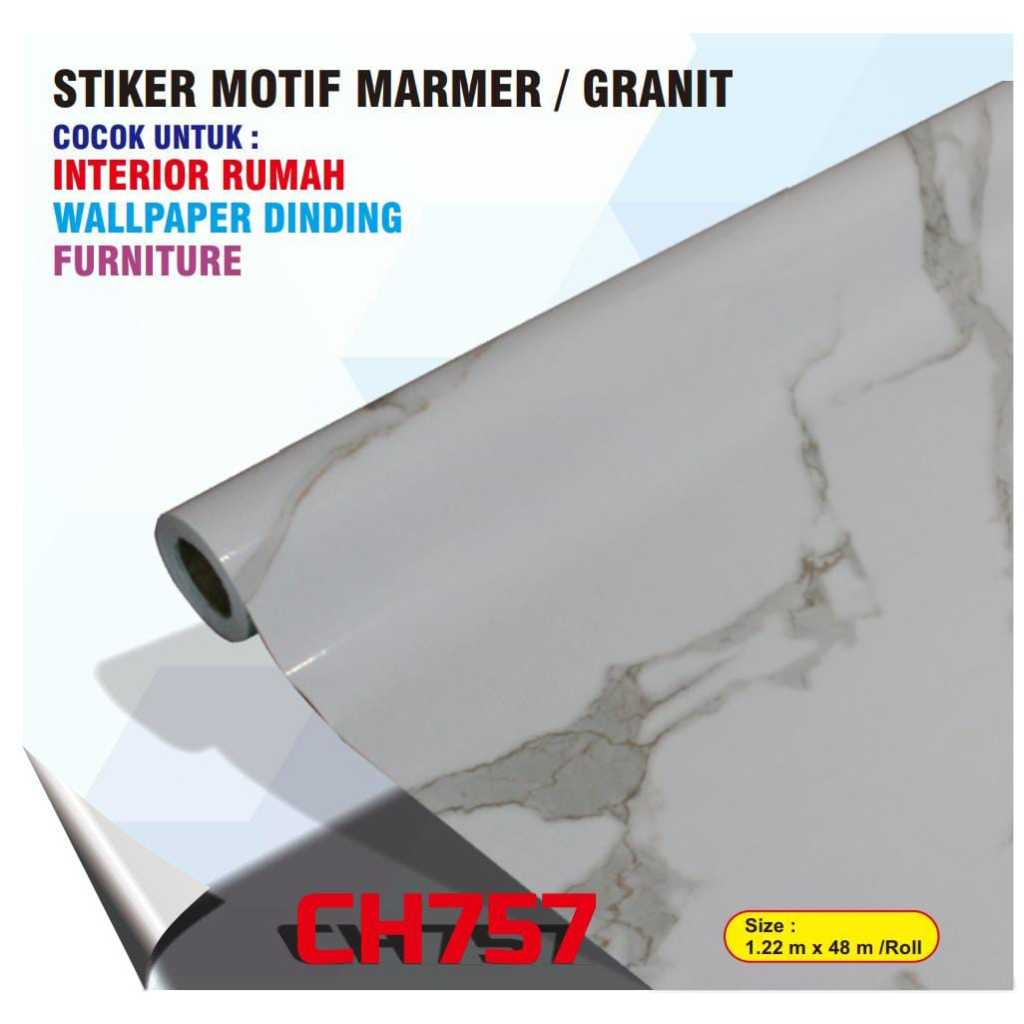 STICKER INTERIOR RUMAH MOTIF MARMER/GRANIT WALLPAPER FURNITURE RUMAH TOKO OFFLINE