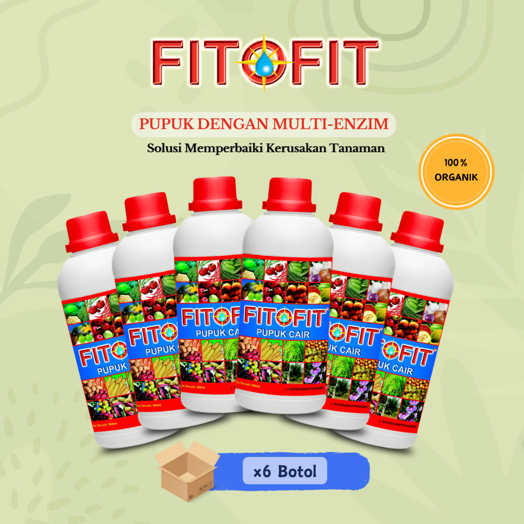 (6 BOTOL) FITOFIT Multi Enzim - Penjinak Virus