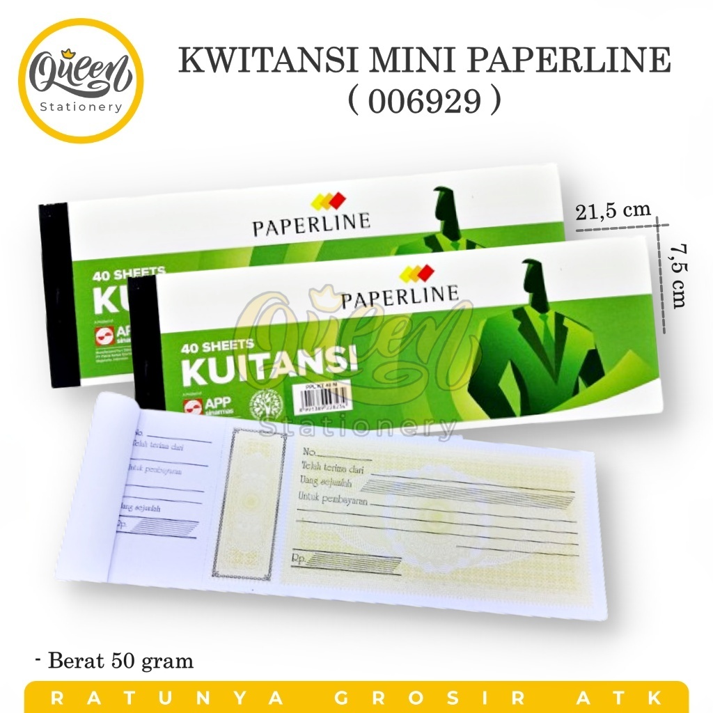 

1 PCS KWITANSI MINI PAPERLINE BUKU KUITANSI BUKTI PEMBAYARAN (006929)