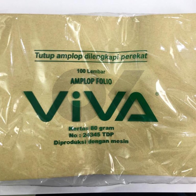 

Viva Amplop Coklat Folio (24cm x 34,5cm)