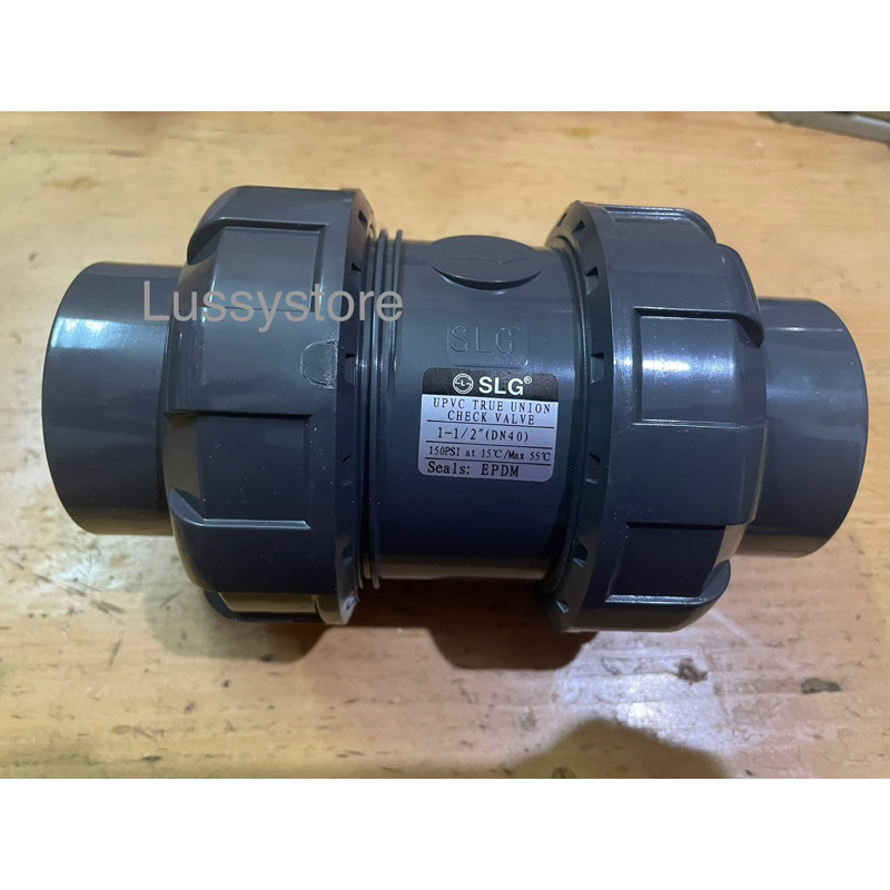 True Union Double Watermur SLG UPVC 1 1/2 inch / Ball Check Valve SLG 1 1/2 inch
