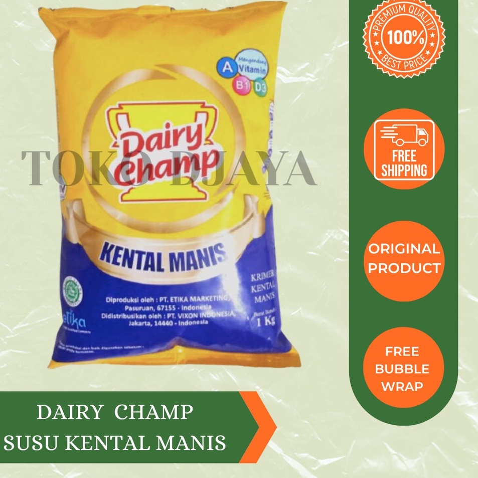 

[KODE 9NZ0T] Dairy Champ Susu Kental Manis 1kg