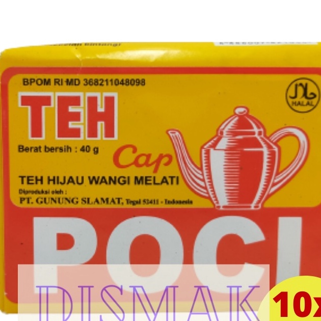 

[KODE SZ7JL] Teh Poci Kuning Superioe 10 pcs x 40 gram