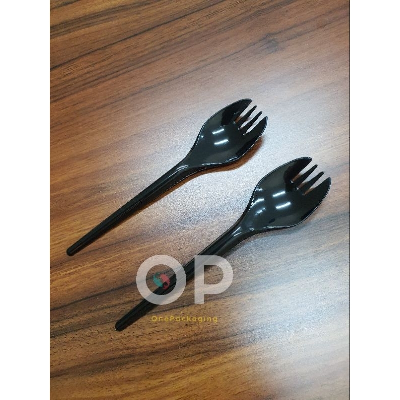 Sendok 2in1/ Sendok Garpu/Sendok Plastik 2in1/Sendok Plastik sekali pakai