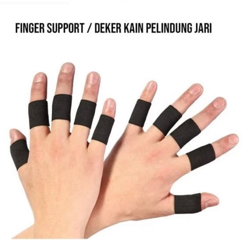 [366SH] Finger Support Telaisi / Deker Pelindung 10 Jari Tangan Engkel Band Basket volly ball protector